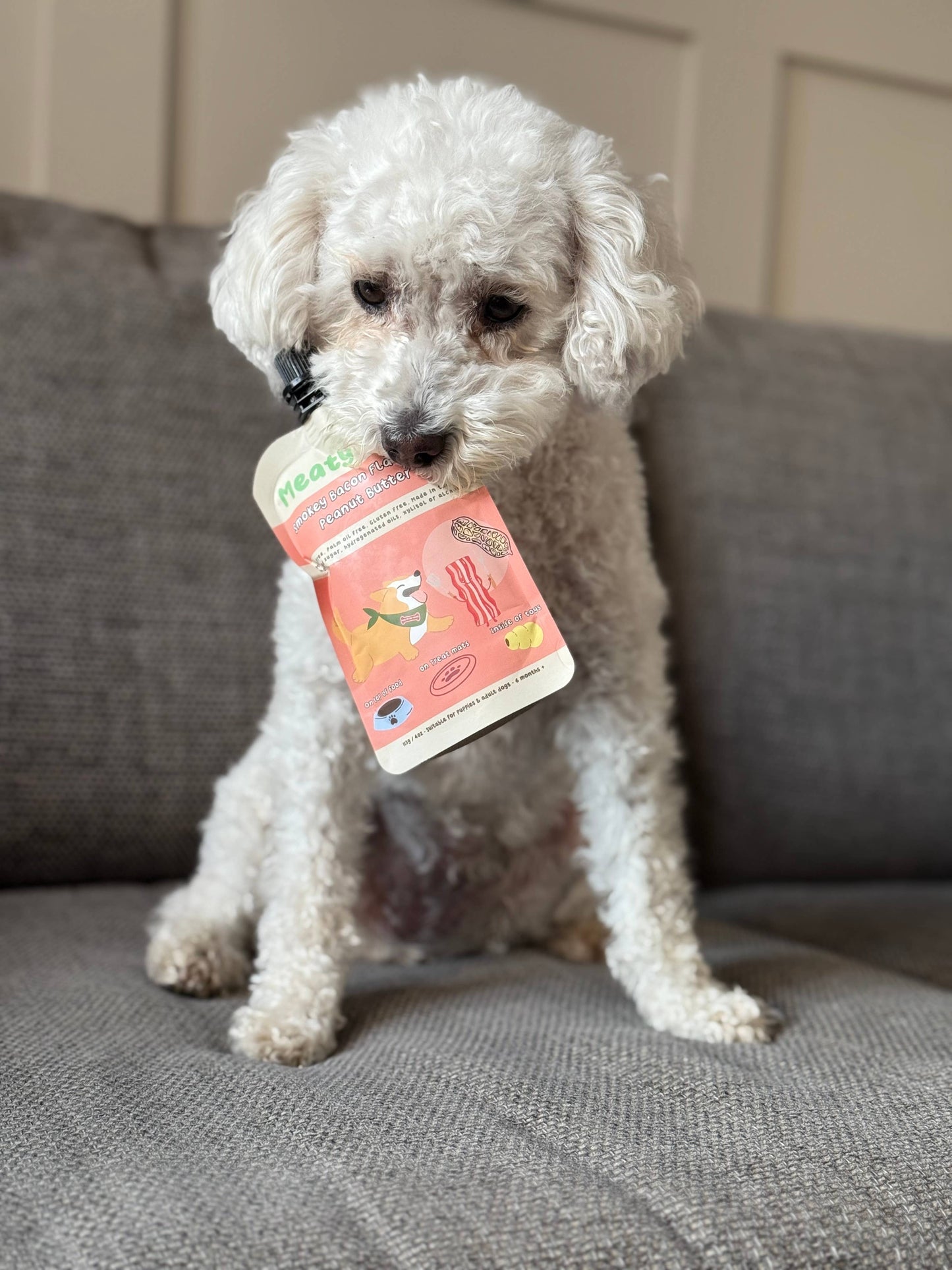 Meaty Licks Smokey Bacon - Erdnussbutter für Hunde