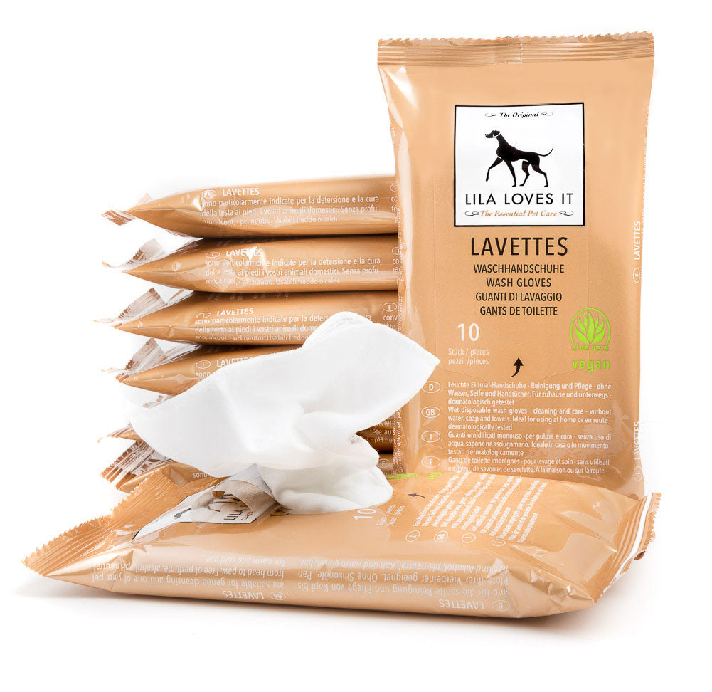 Feuchte Waschhandschuhe LAVETTE