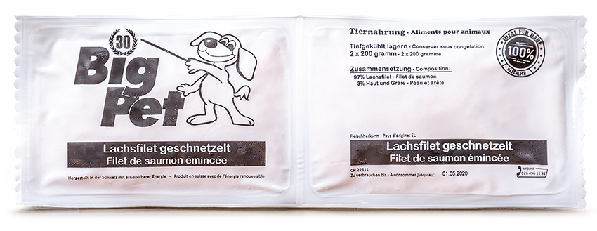 Lachsfilet geschnetzelt