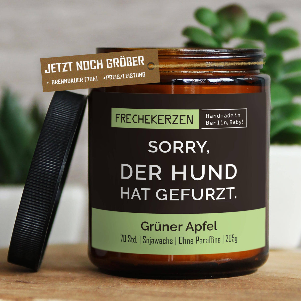 Freche Kerze | Sorry, der hund hat…| Duftkerze Limited Christmas Edition