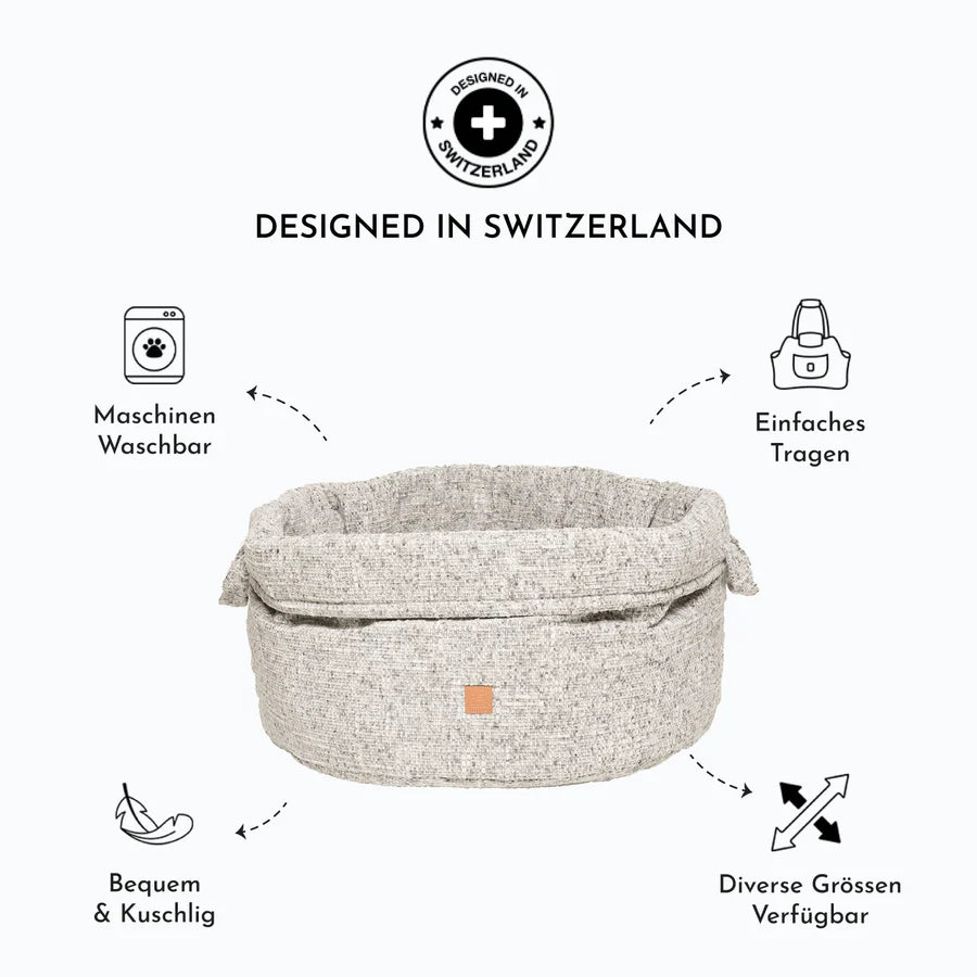 Hundebett Louis Chenille – Creme