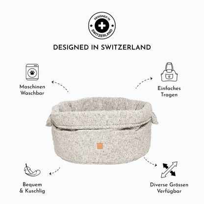 Hundebett Louis Chenille – Creme