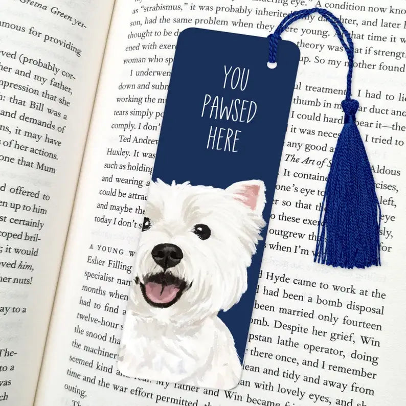 Dog Bookmark, Gifts for Book Lovers
