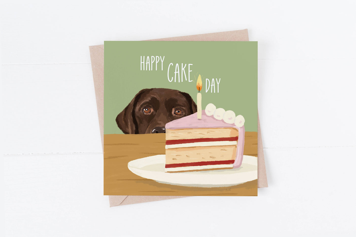 Hunde-Geburtstagskarte Labrador