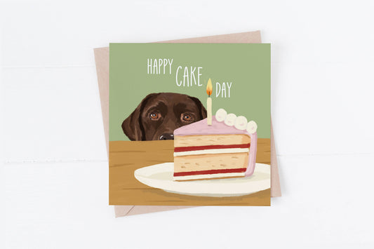 Hunde-Geburtstagskarte Labrador