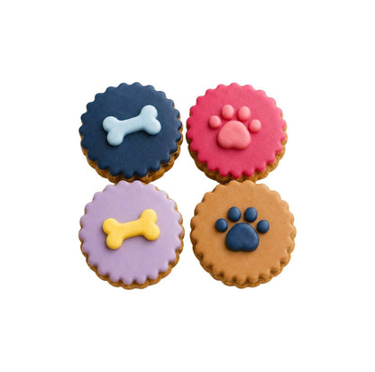 Geschenkbox mit 4 Cupcakes für Hunde - Dolci Impronte
