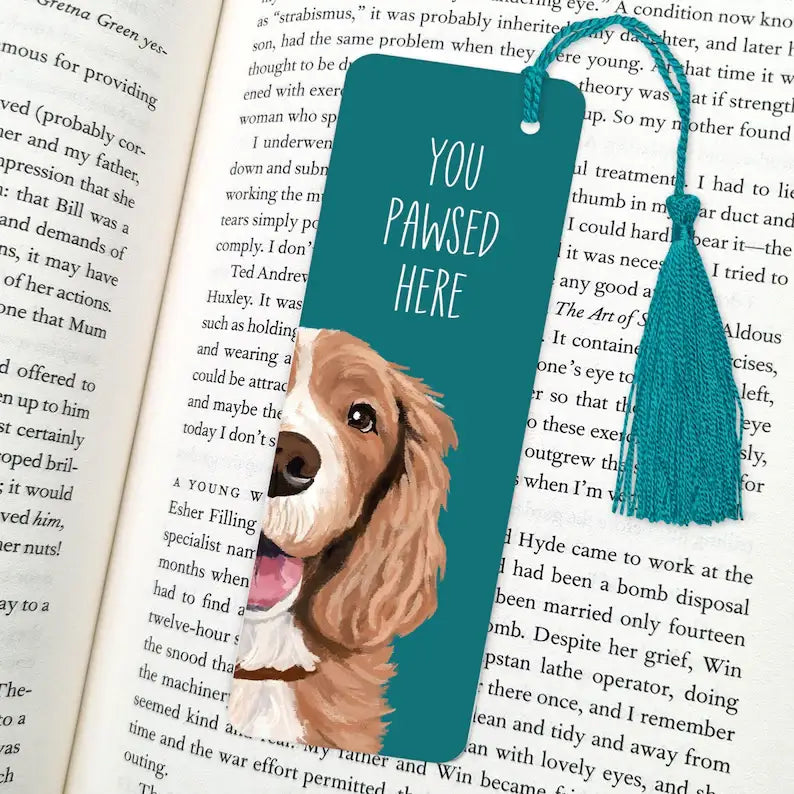 Dog Bookmark, Gifts for Book Lovers