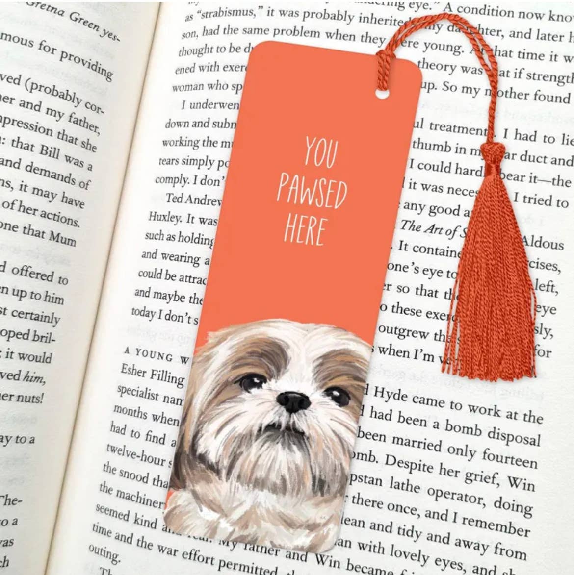 Dog Bookmark, Gifts for Book Lovers