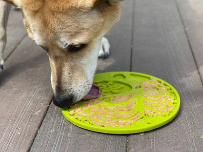 Lick mat 'Tree of Life' - lick mat with suction cups