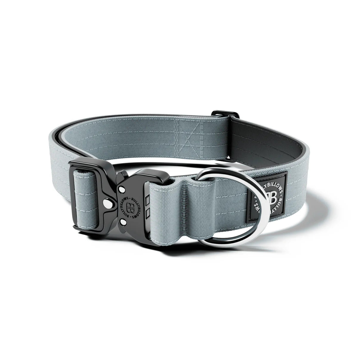 Combat® Halsband mit Griff 4cm - Metallgrau