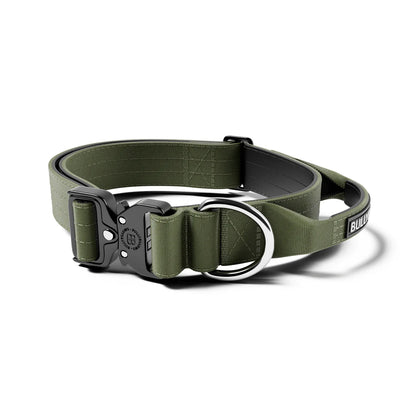 Combat® Halsband mit Griff 4cm - Kaki