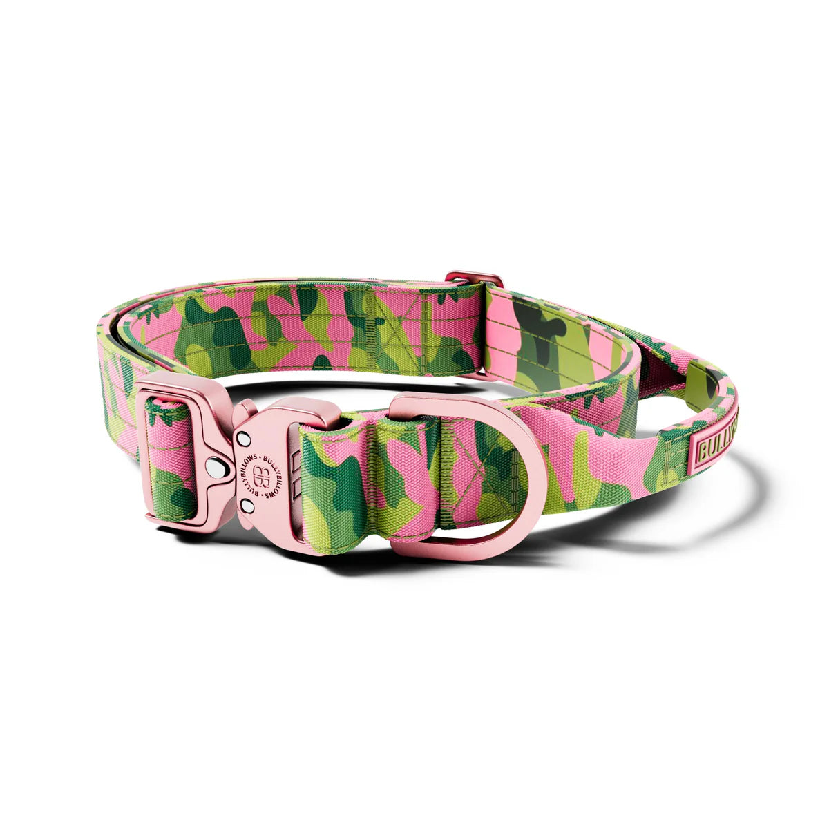 Lighter Combat® Halsband mit Griff - Pink Camouflage