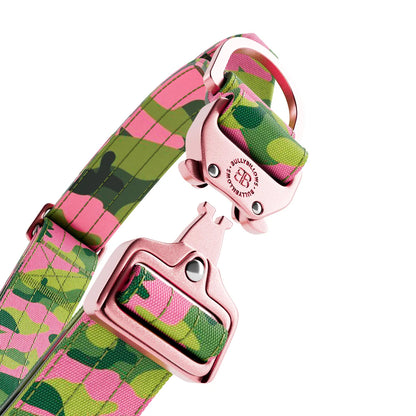 Lighter Combat® Halsband mit Griff - Pink Camouflage