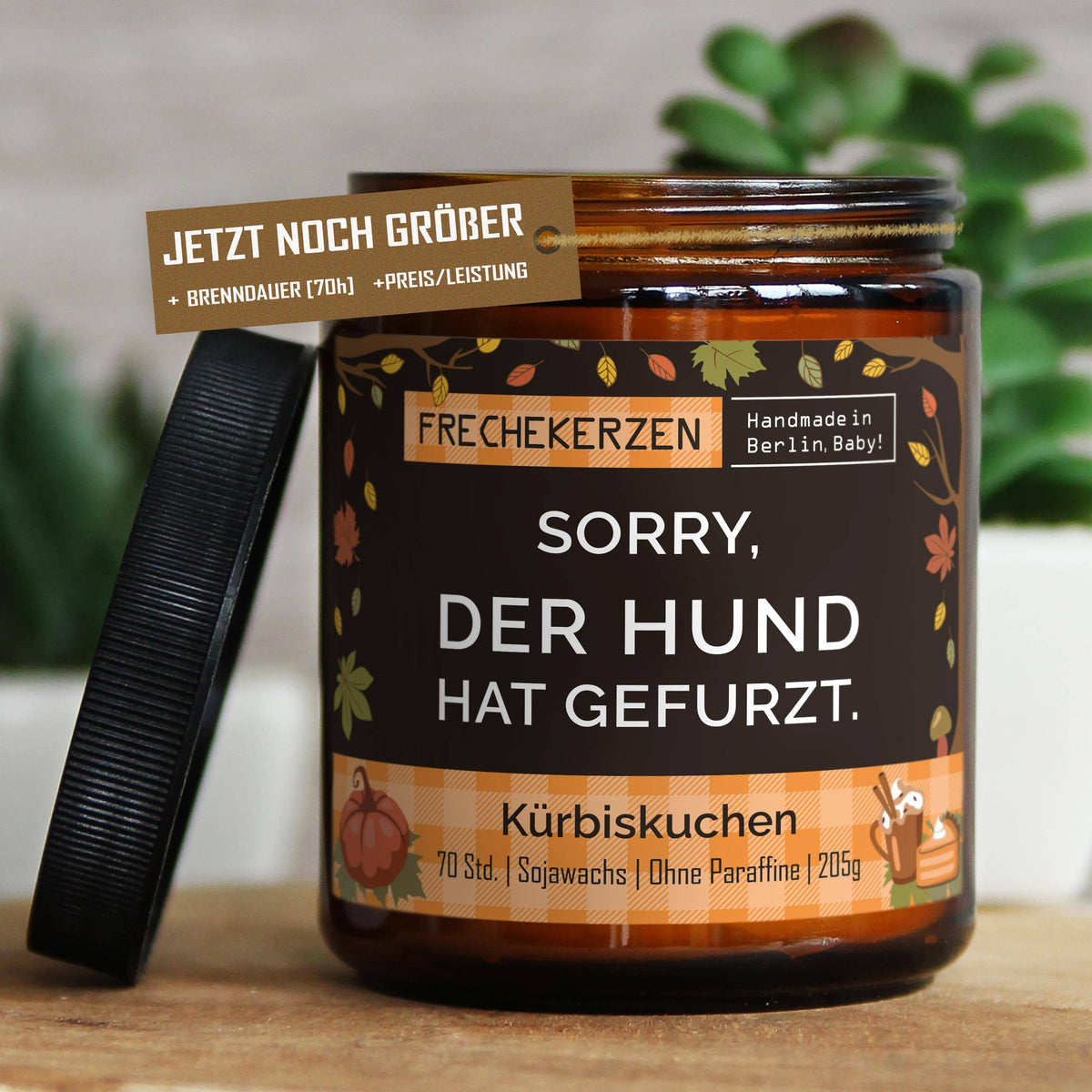 Freche Kerze | Sorry, der hund hat…| Duftkerze Limited Christmas Edition