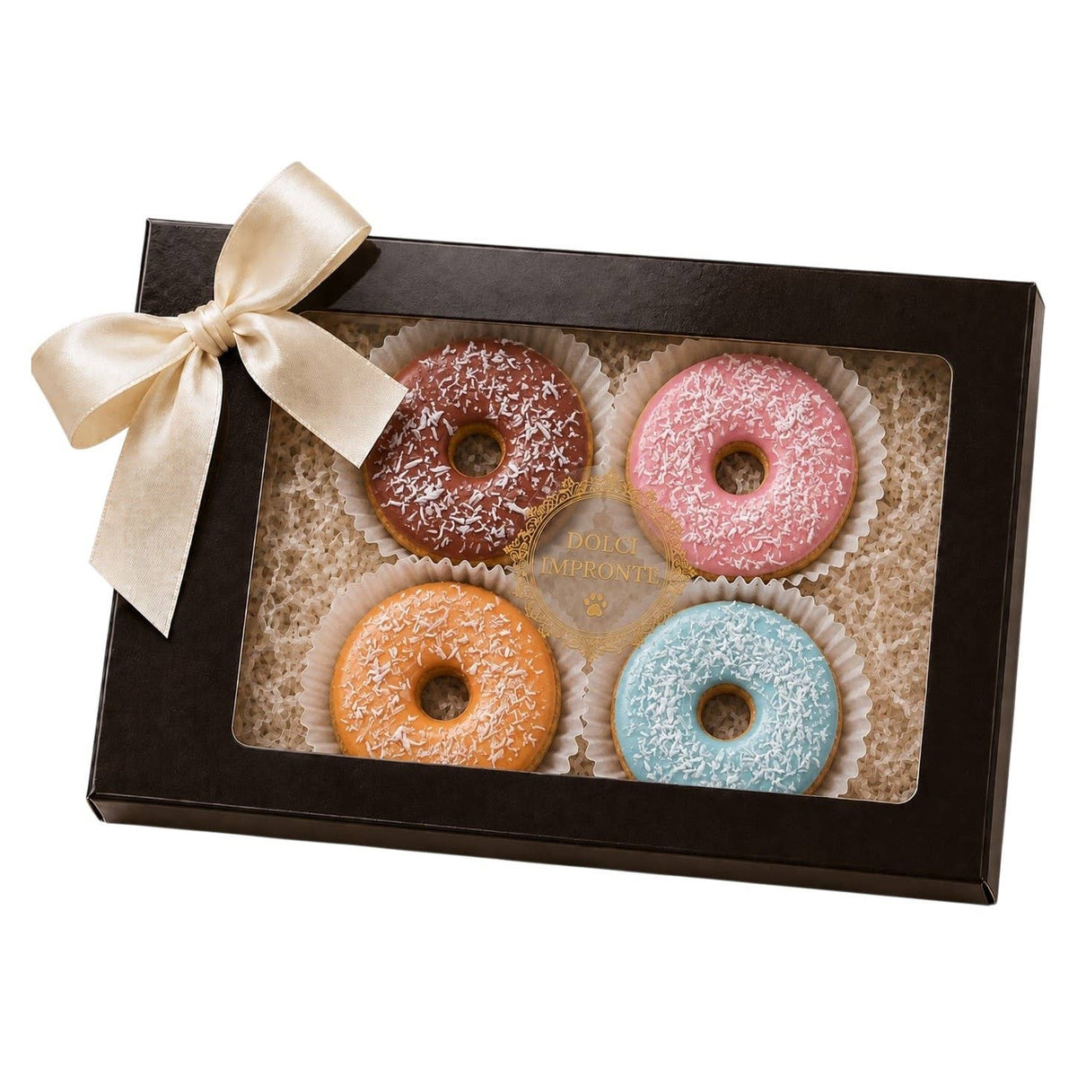 Geschenkbox mit Hunde-Donuts - Dolci Impronte