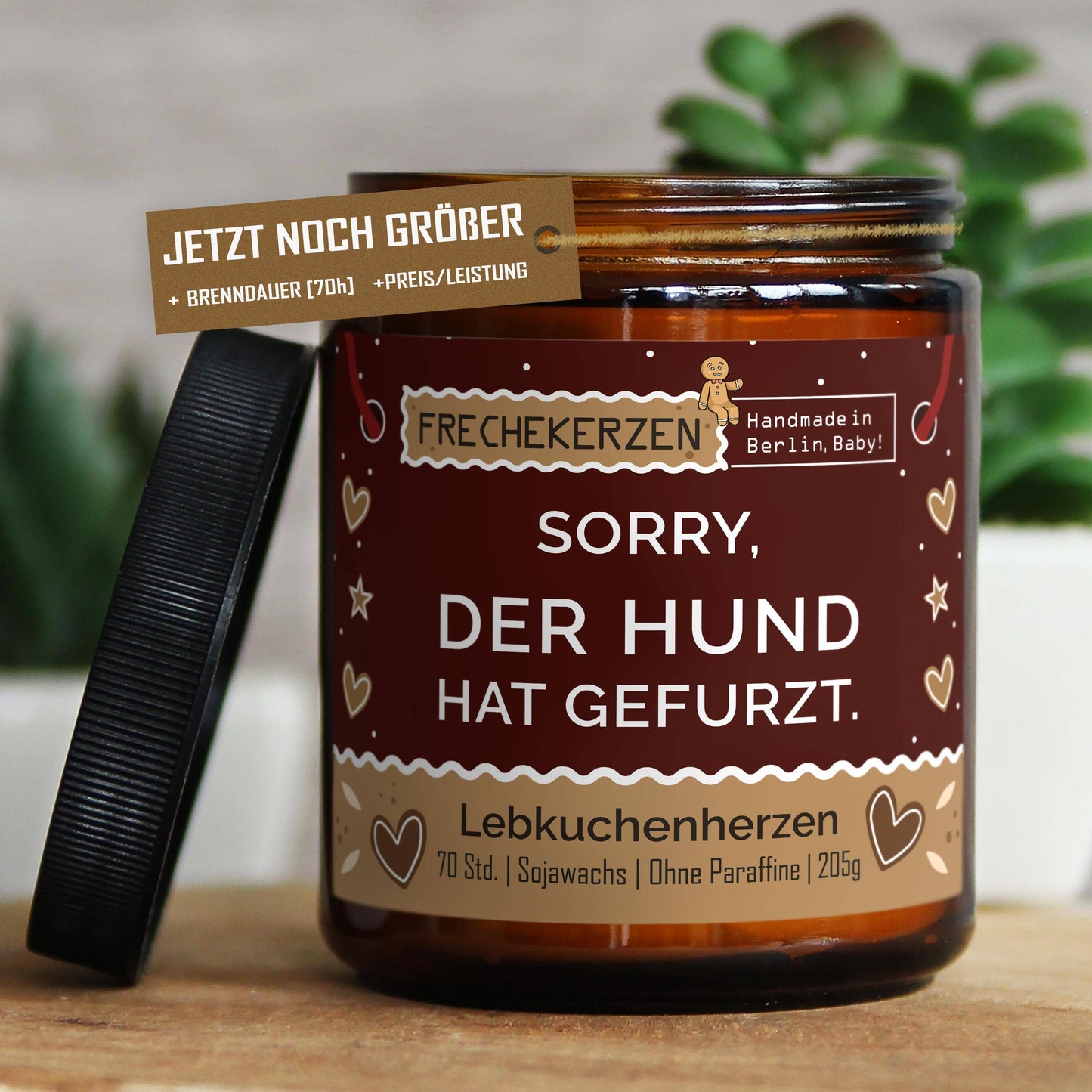 Freche Kerze | Sorry, der hund hat…| Duftkerze Limited Christmas Edition