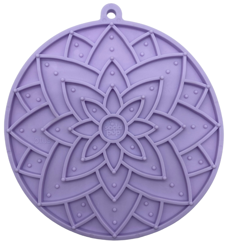 Leckmatte mit Saugnäpfen - Lotus