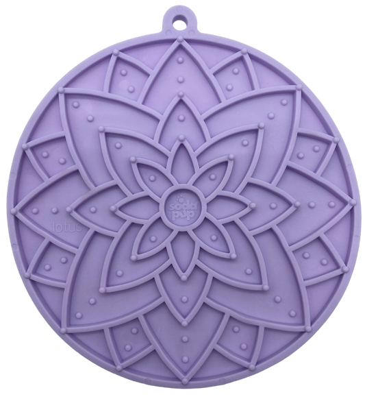 Leckmatte mit Saugnäpfen - Lotus