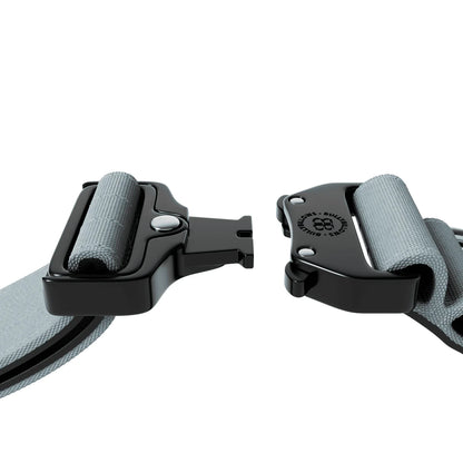 Combat® Halsband mit Griff 4cm - Metallgrau