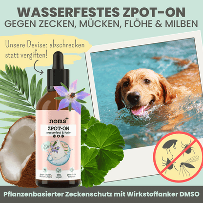 Wasserfestes Zpot-on Forte für Hunde gegen Zecken, Flöhe, Milben & Mücken
