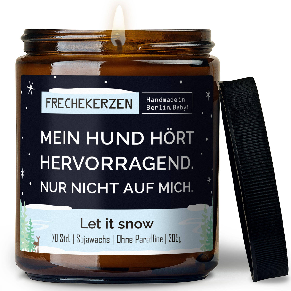 Geschenkkerze | mein hund hört hervorragend. nur nicht auf m