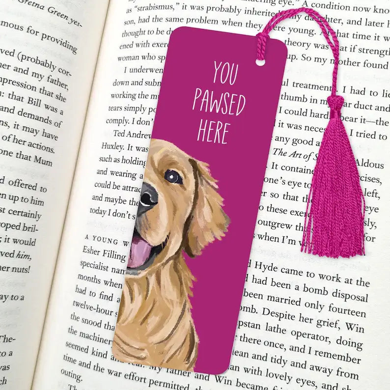 Dog Bookmark, Gifts for Book Lovers