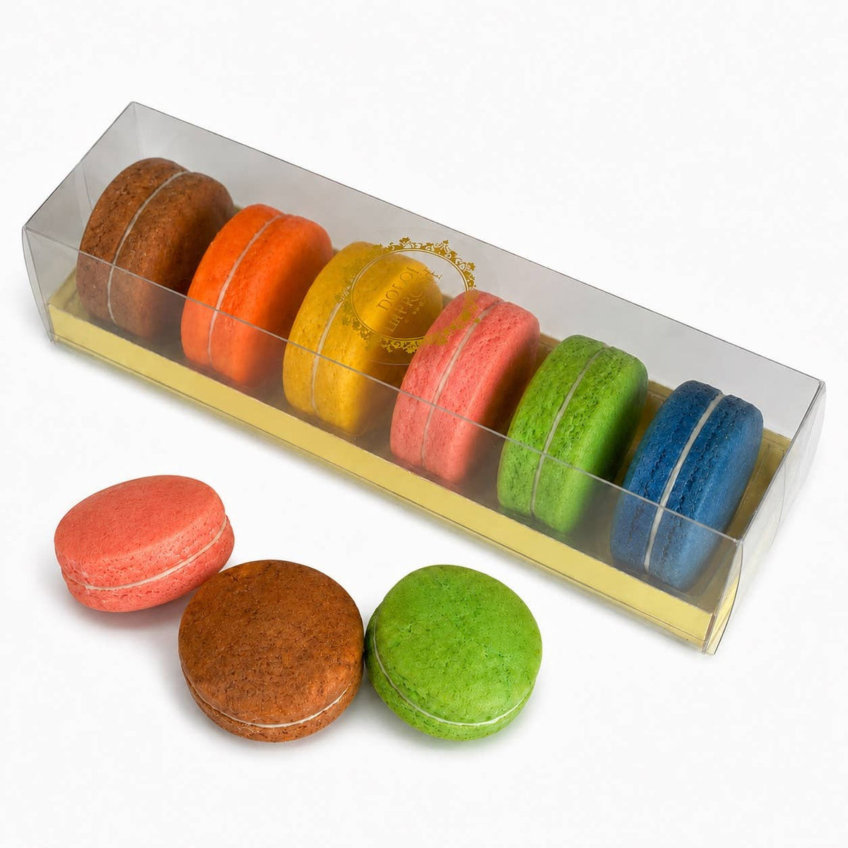 Macarons für Hunde - Dolci Impronte Schachtel mit 6 Macarons