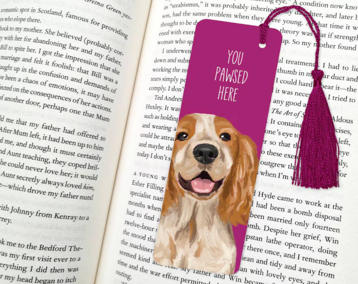 Dog Bookmark, Gifts for Book Lovers
