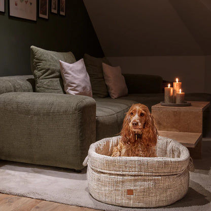 Hundebett Louis Chenille – Creme