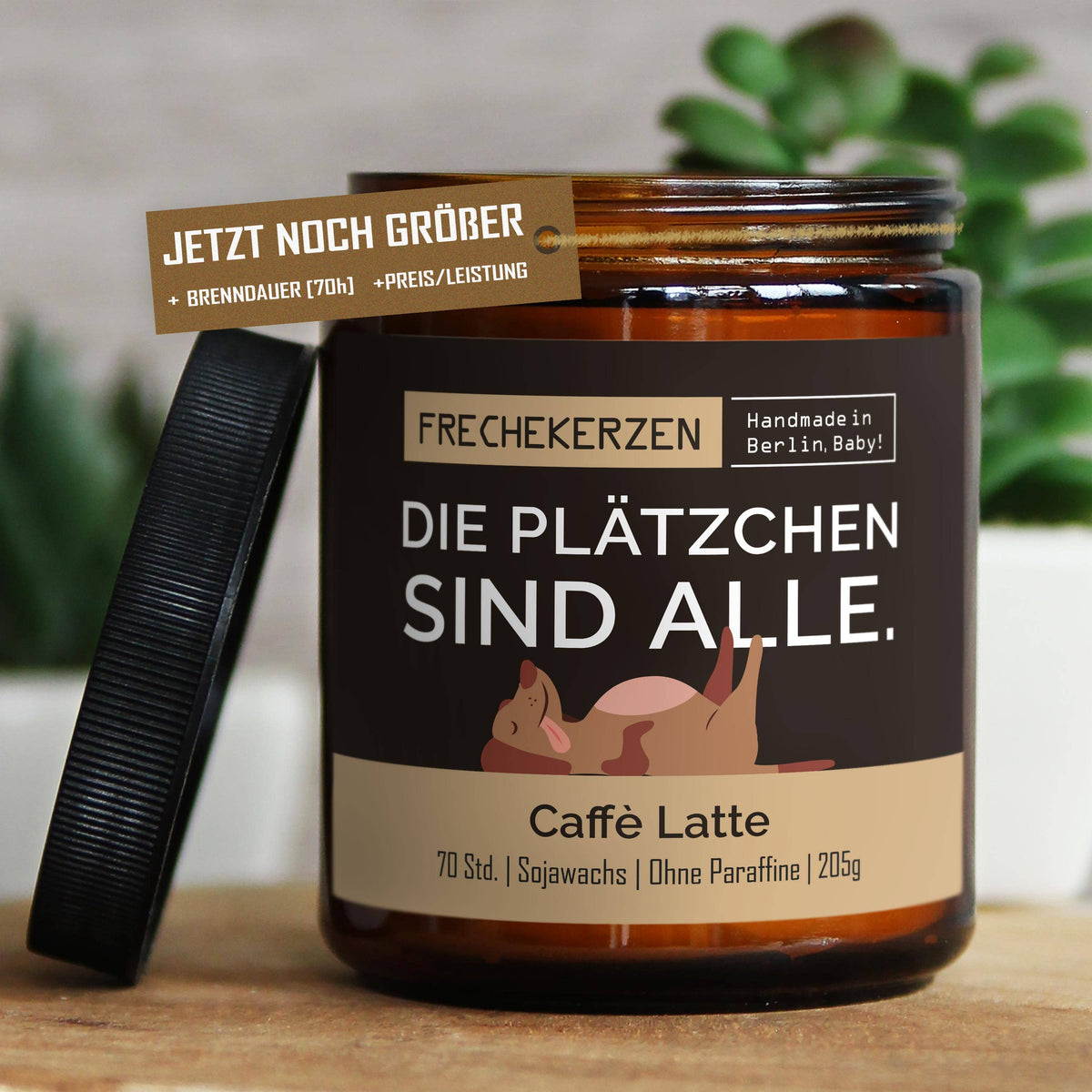 Freche Kerze | Die plätzchen sind alle.| Geschenk Soja