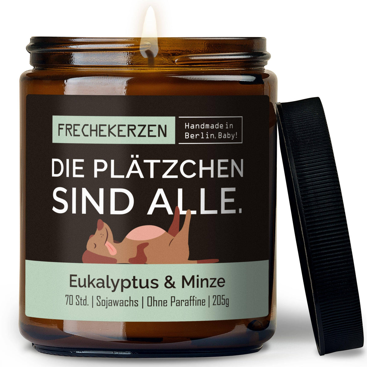 Freche Kerze | Die plätzchen sind alle.| Geschenk Soja