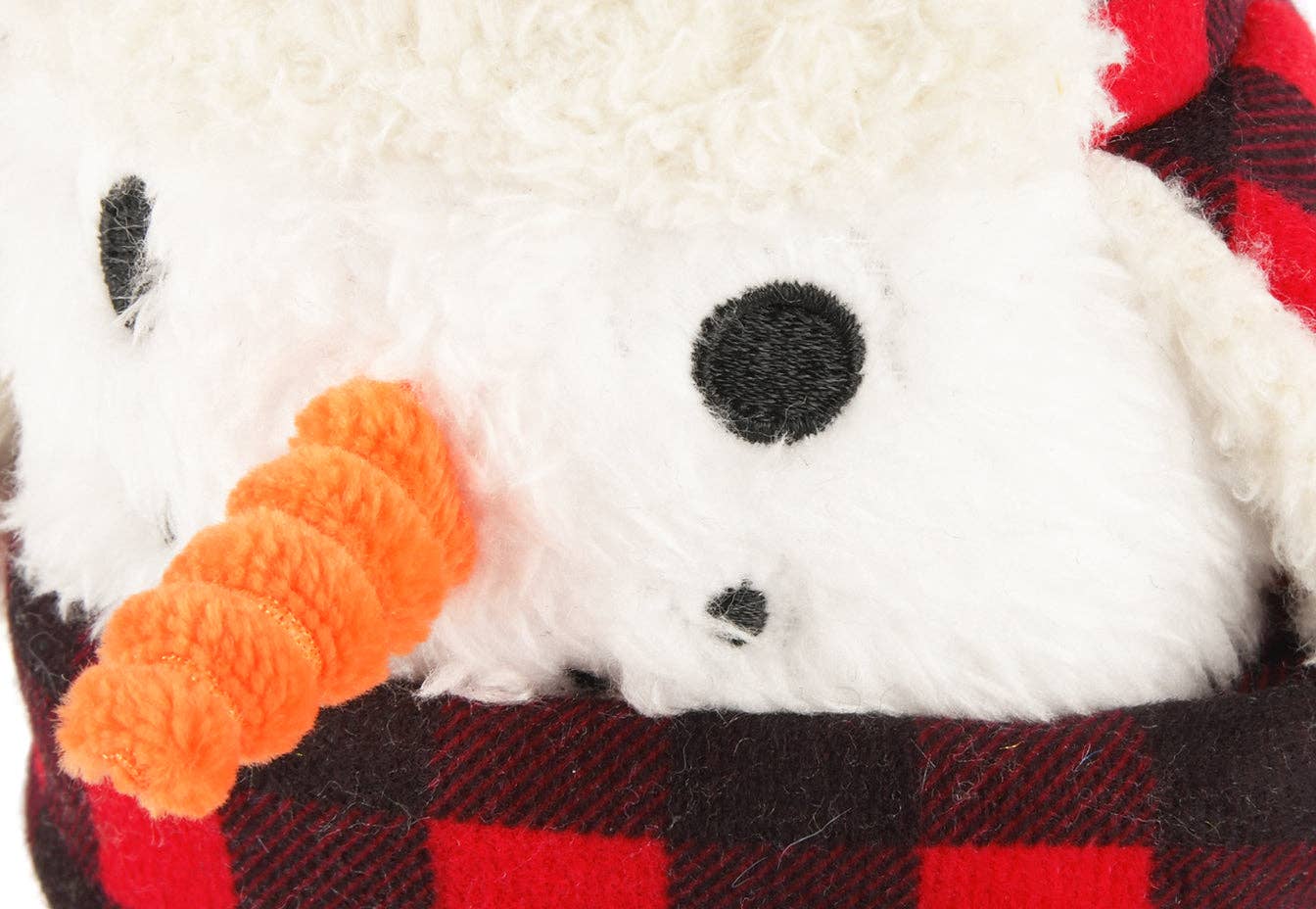 Hundespielzeug "Home for the Holidays" – Schneemann