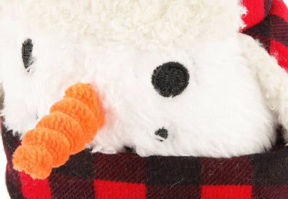 Hundespielzeug "Home for the Holidays" – Schneemann