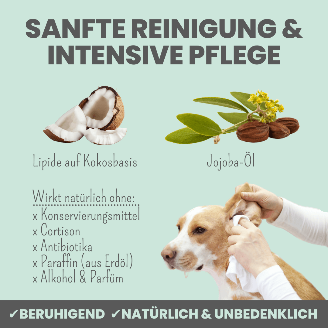 2-in-1 Ear Cleaning & Care for Dogs & Cats