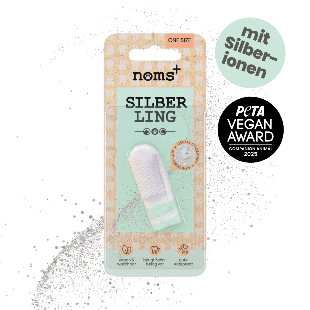 Silberling: Antibakterieller Zahnpflege-Fingerling für Hunde