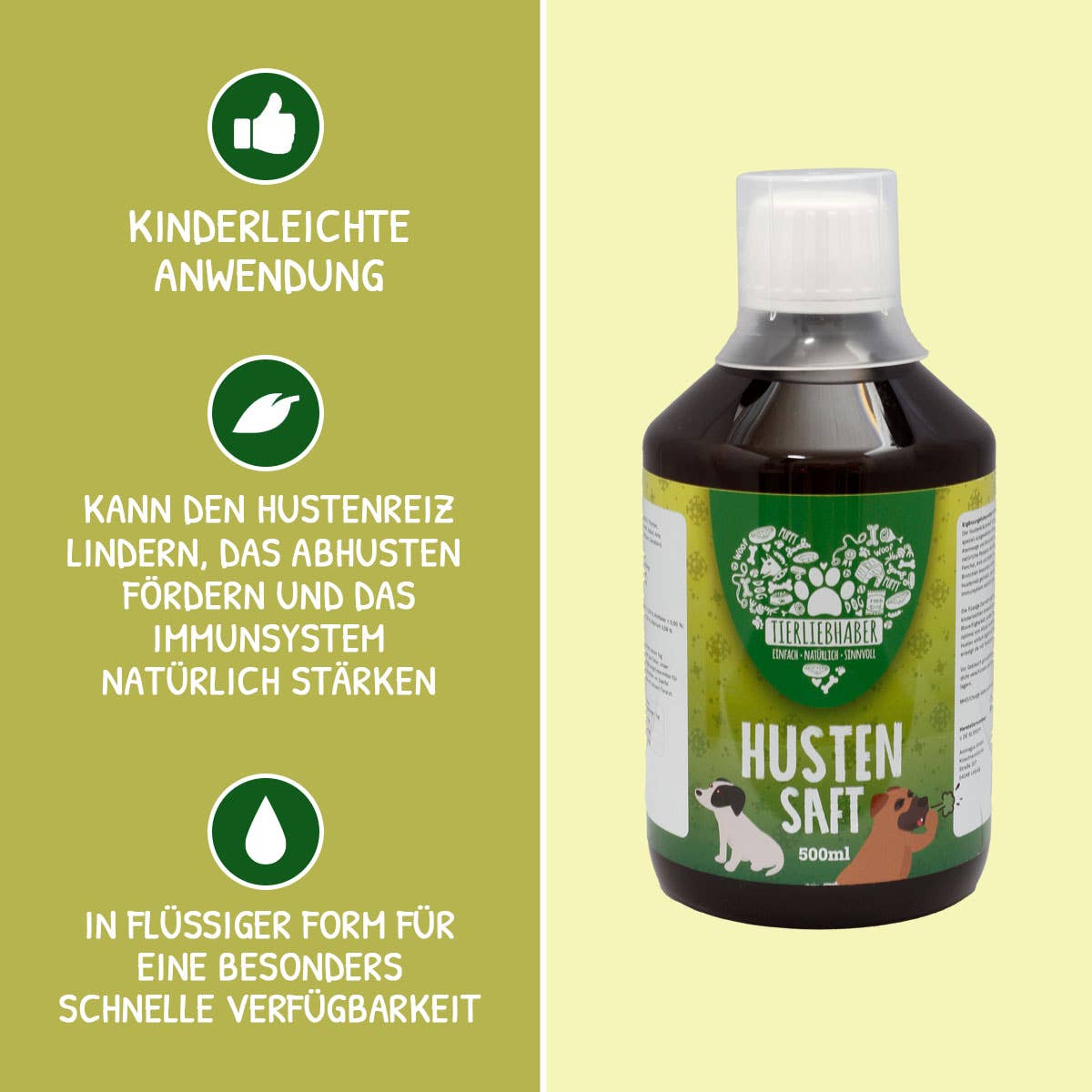 Hustensaft für Hunde - Ergänzungssaft für Hunde