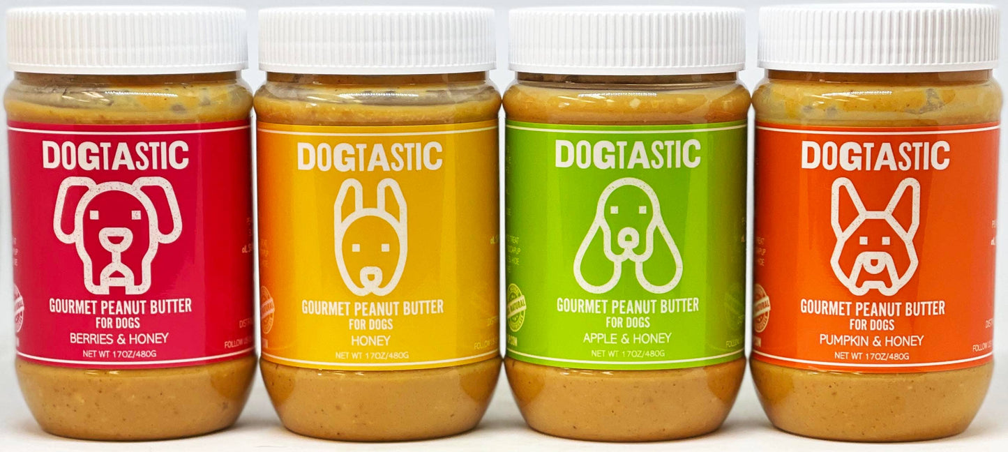 Dogtastic Gourmet Erdnussbutter für Hunde mit Honiggeschmack