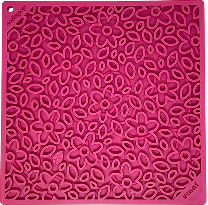 Lick mat 'Flower Power' - lick mat with suction cups