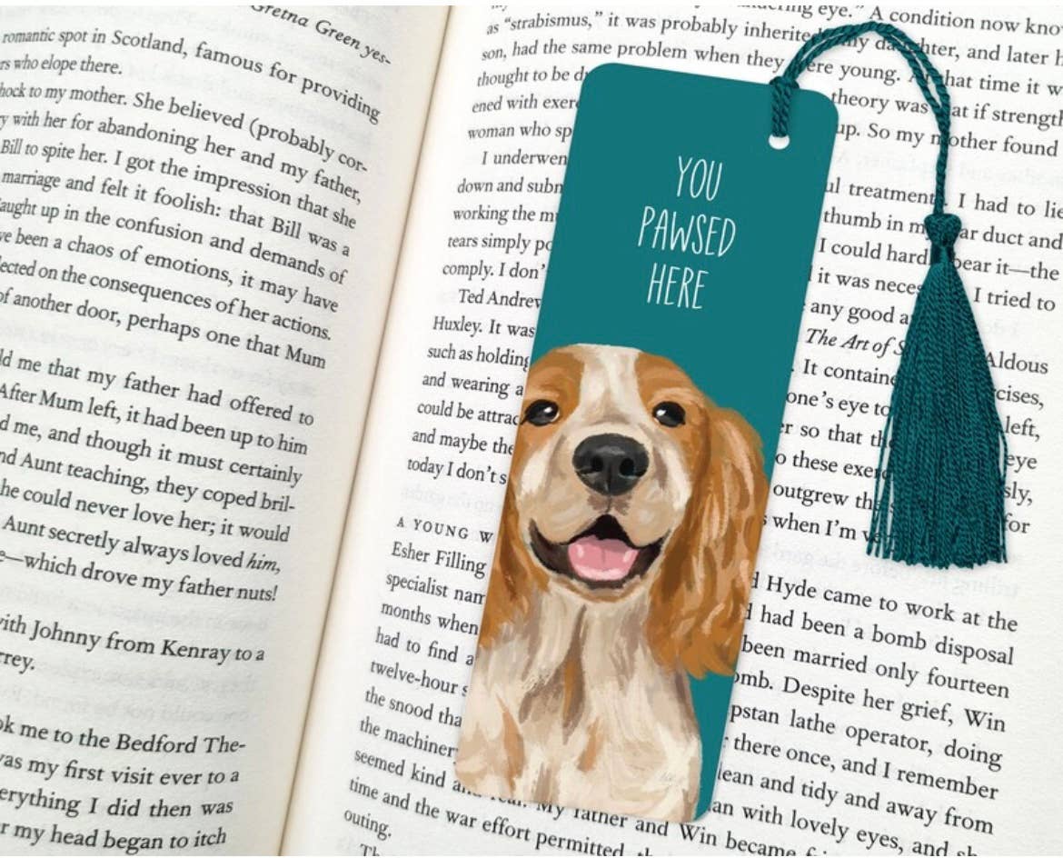 Dog Bookmark, Gifts for Book Lovers