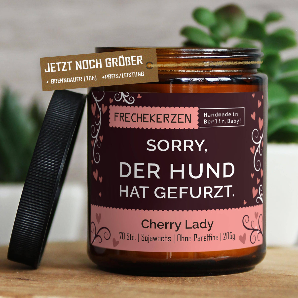 Freche Kerze | Sorry, der hund hat…| Duftkerze Limited Christmas Edition