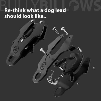 Verstellbare Combat® Kurzführerleine - Schwarz