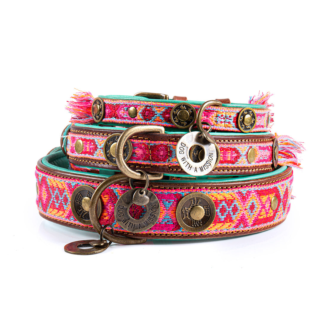 Halsband Boho Rosa