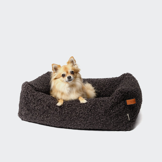 Dog bed Sleepy Deluxe Tweed Grey