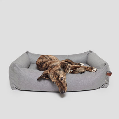 Dog bed Sleepy Deluxe Tweed Grey