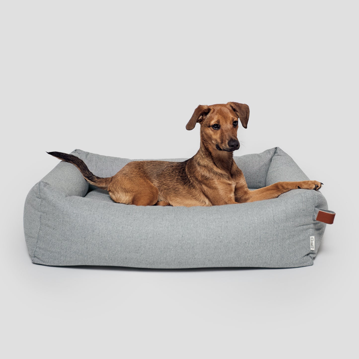 Dog bed Sleepy Deluxe Tweed Grey