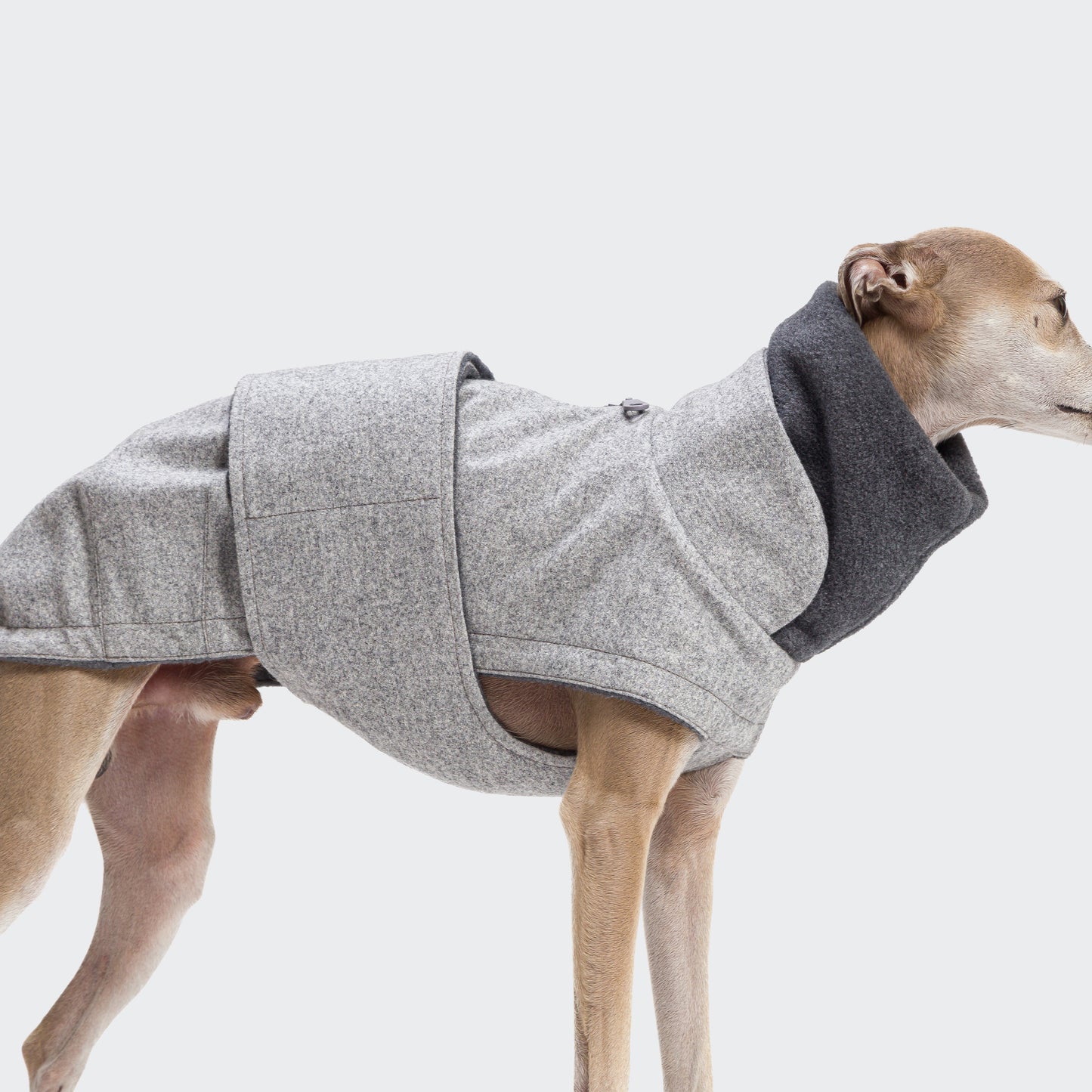 Greyhound Coat Brooklyn Flannel Grey