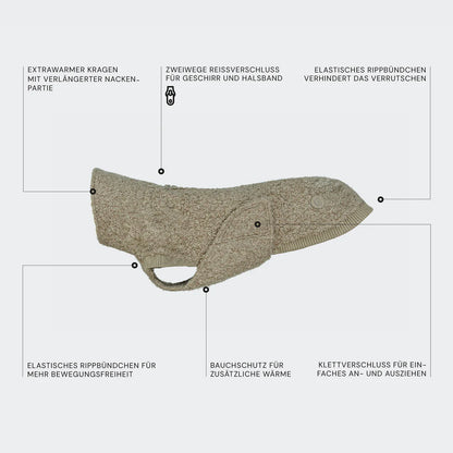 Hundepullover Gotland Anthra