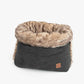 Snuggle Bag - Cord & Faux Fur/Charcoal