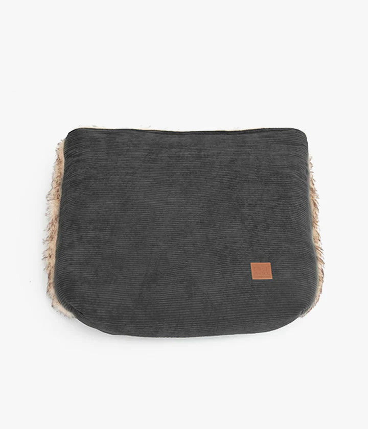 Snuggle Bag - Corduroy &amp; Faux Fur/Charcoal
