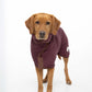 Dog bathrobe Country Burgundy